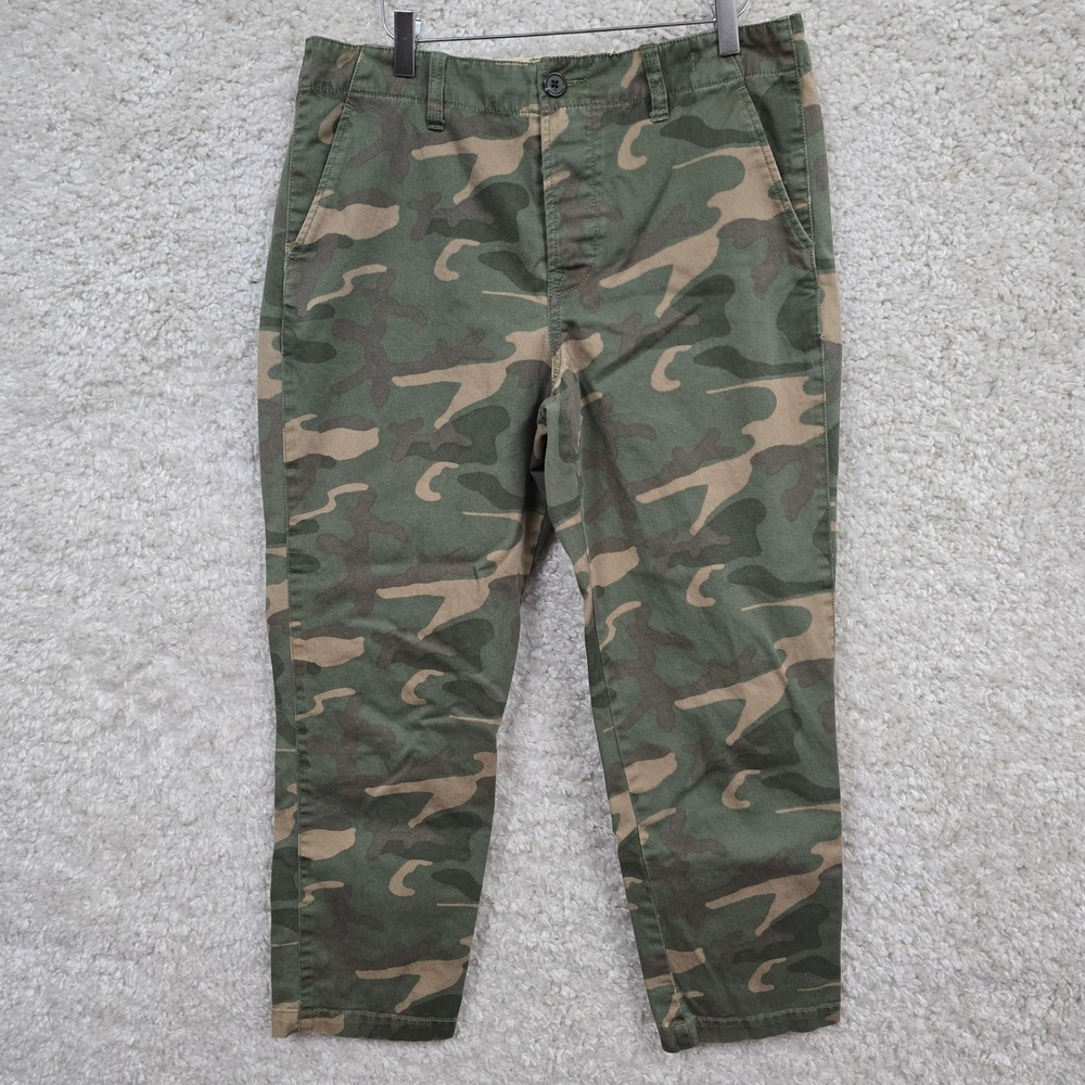 Madewell Camo Utility Pants Women‎ 29 Green Camouflage Cotton